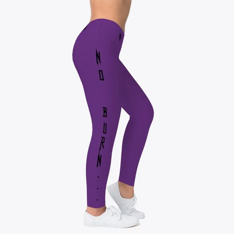 "No Burn, No Mercy!" sport leggings