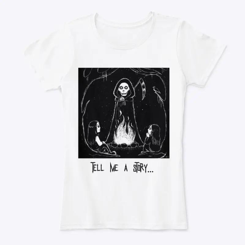 "Tell Me a Story" Women's Slim Fit Tee